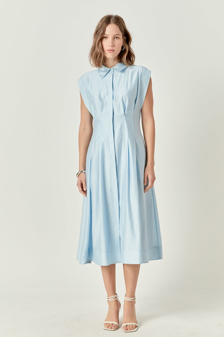 English Factory Powder Blue Midi Dress