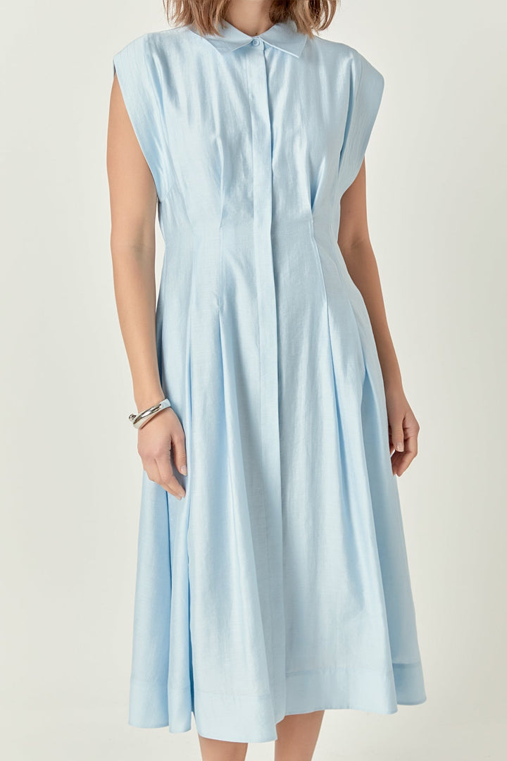 English Factory Powder Blue Midi Dress