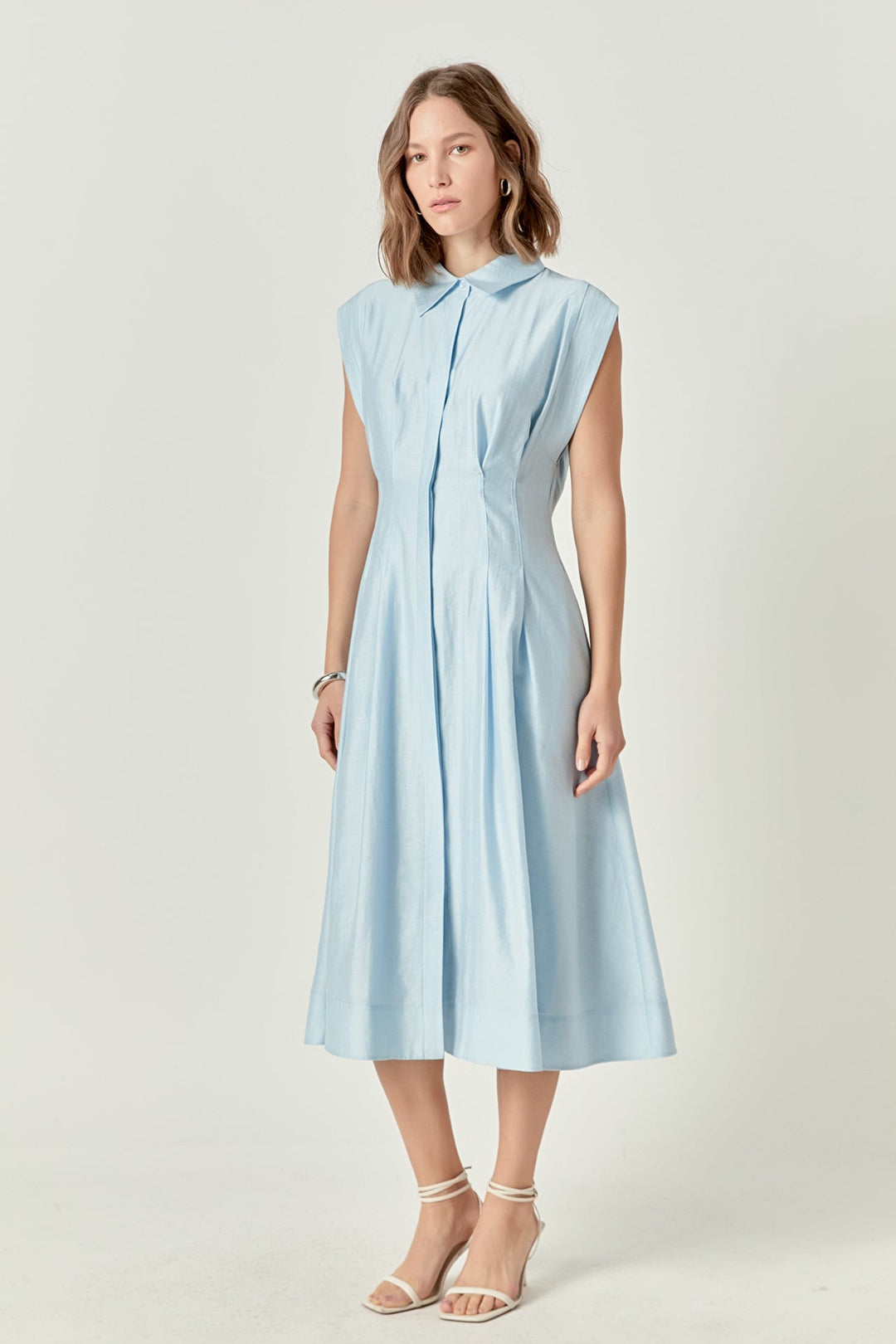 English Factory Powder Blue Midi Dress