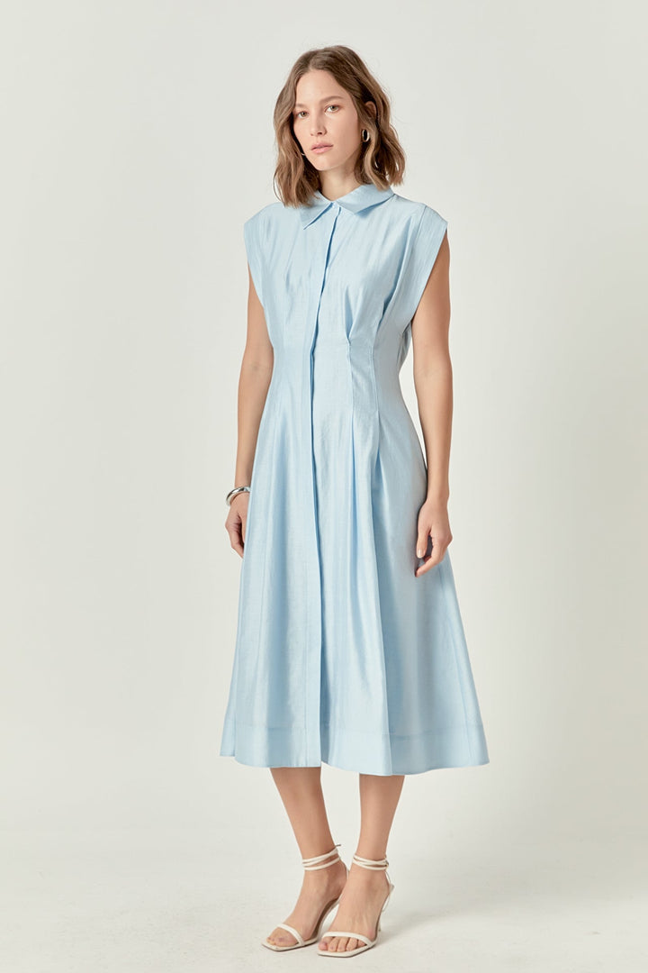 English Factory Powder Blue Midi Dress