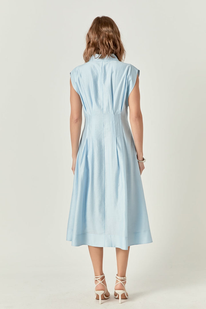 English Factory Powder Blue Midi Dress