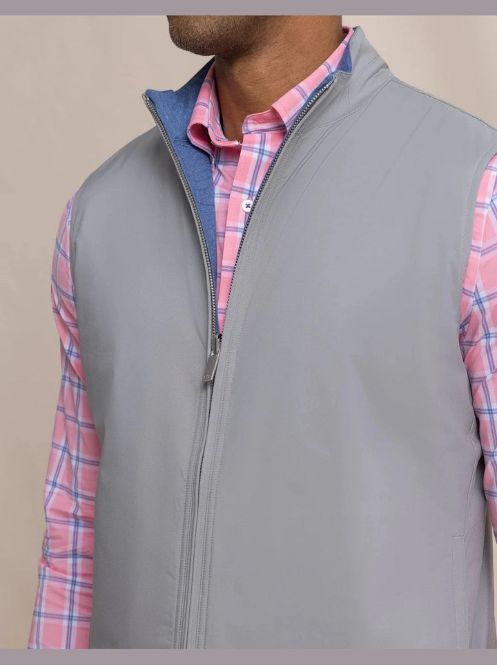 Southern Tide Harbor Reversible Vest - Steel
