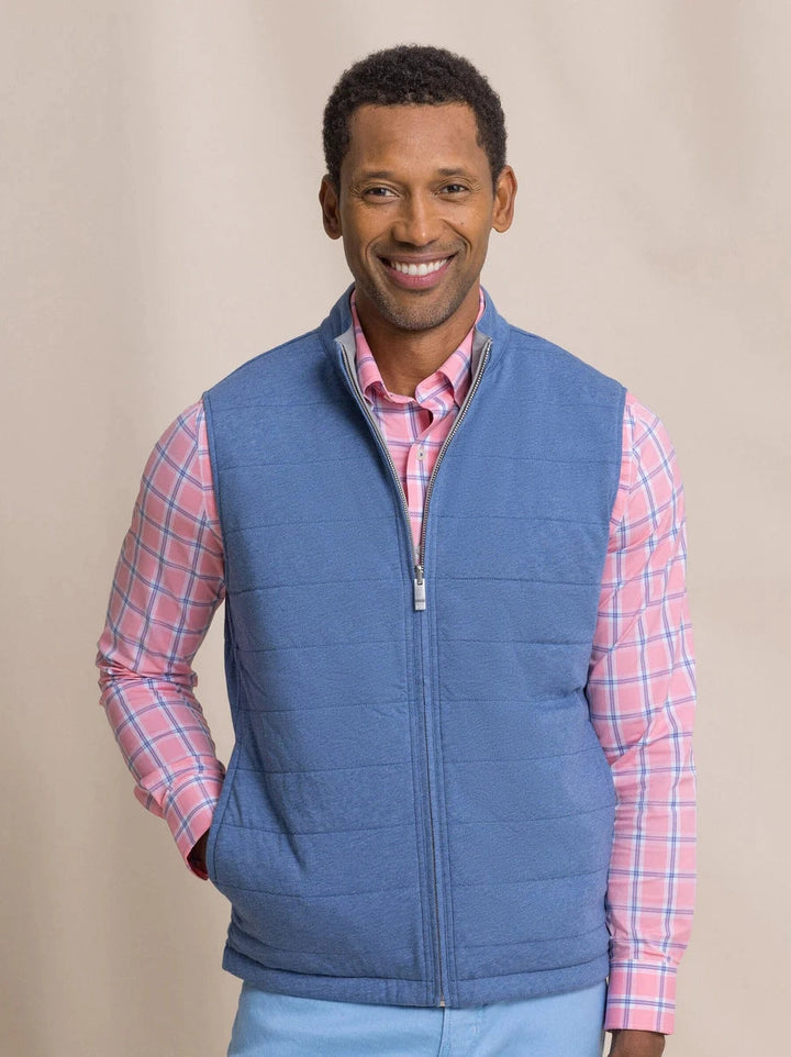 Southern Tide Harbor Reversible Vest - Steel