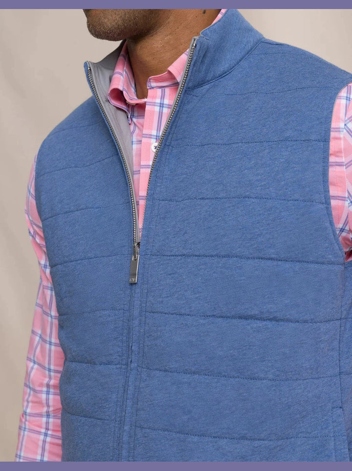 Southern Tide Harbor Reversible Vest - Steel