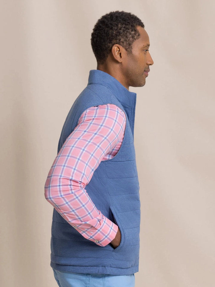 Southern Tide Harbor Reversible Vest - Steel
