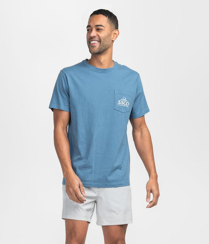 Southern Shirt Long Drive Short Sleeve Tee- Nautical Blue