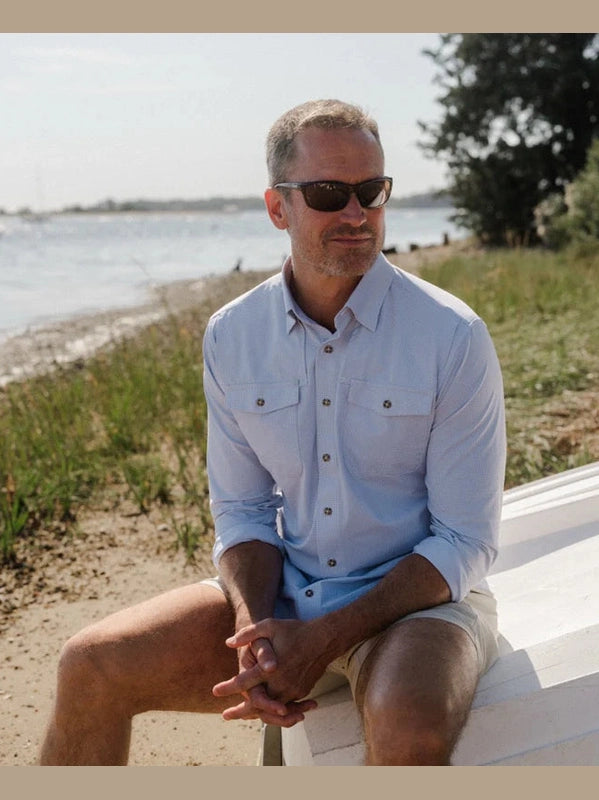 Dean Vented Shirt - Sky Blue