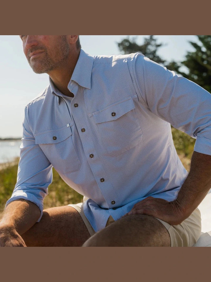 Dean Vented Shirt - Sky Blue