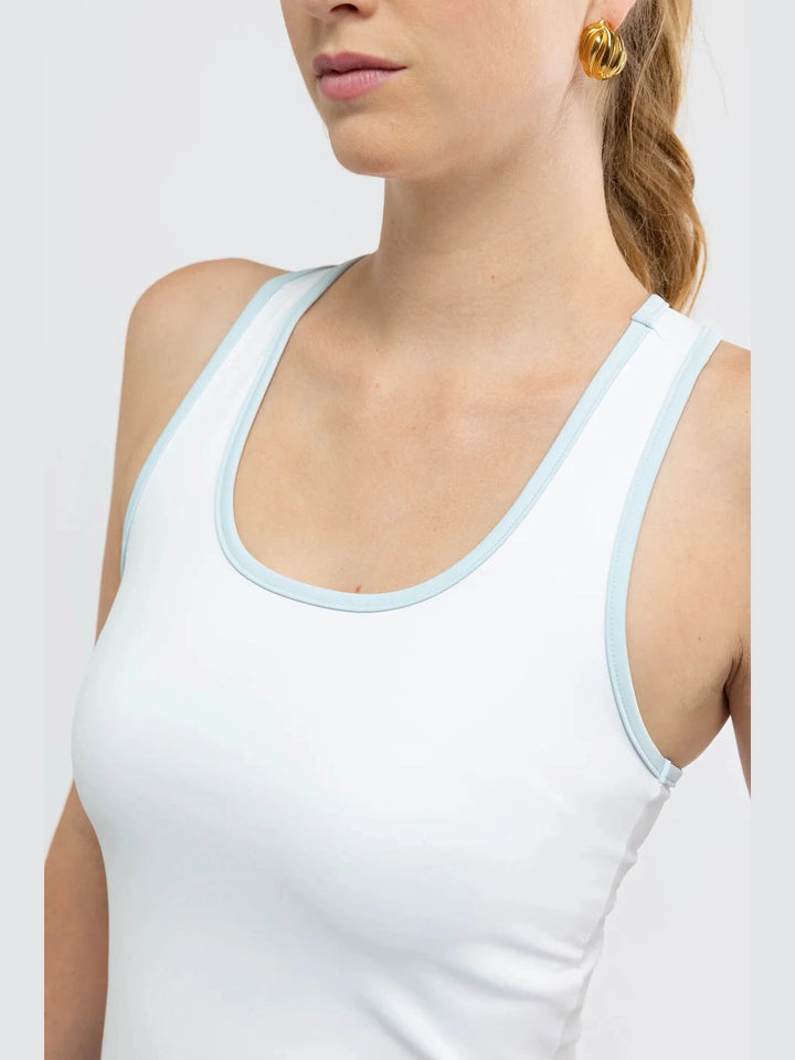 Mae Tank - White/Seasalt