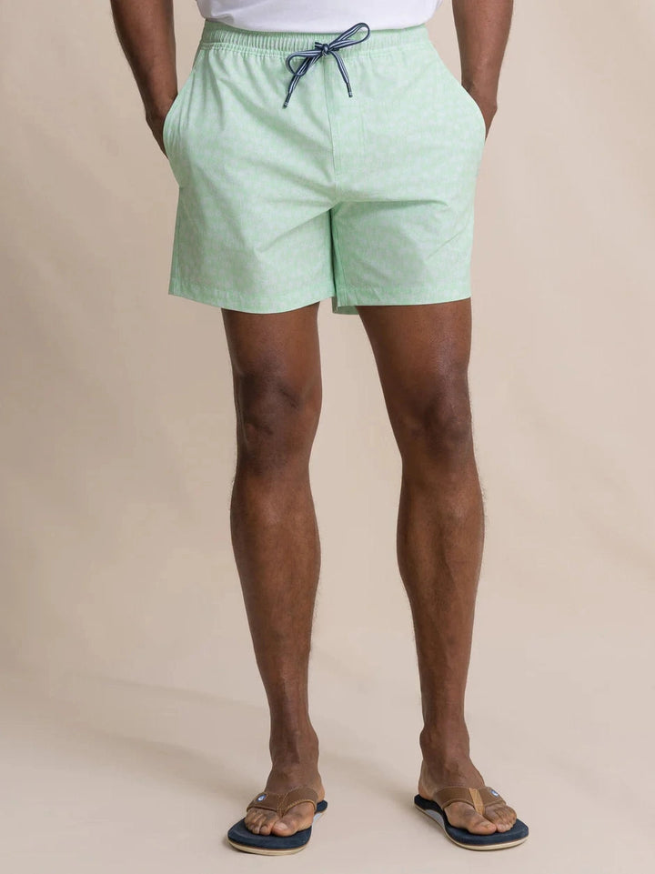 Palmy Vibes Maritime Swim Trunk - Green Ash