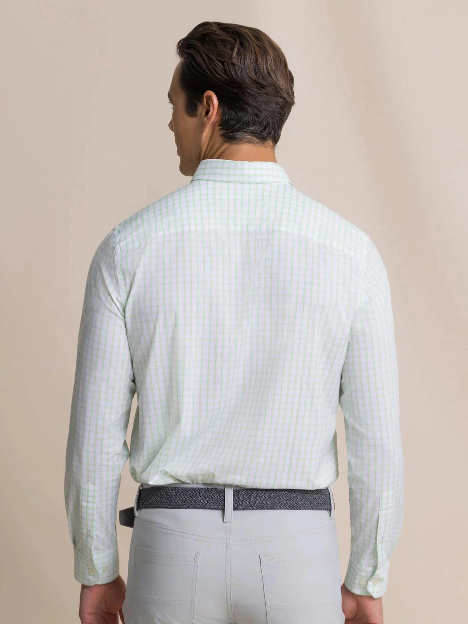 Tradewind Tattersall Coastal Breeze Sport Shirt - Green Ash