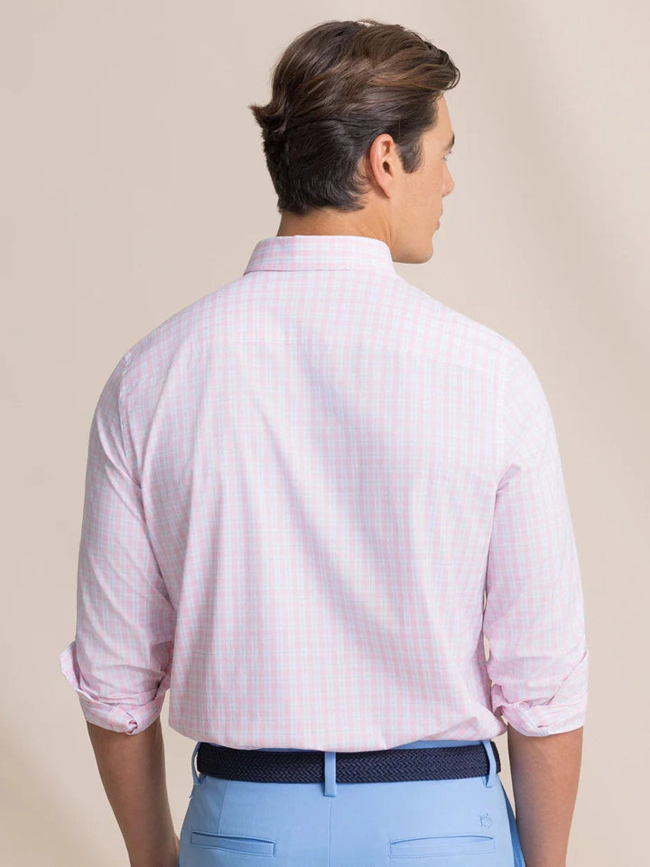 Precheck Plaid Coastal Breeze Sport Shirt - Orchid Pink