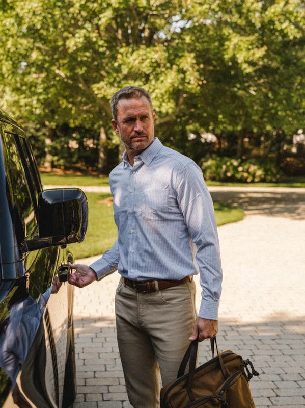 Gilpin Royal Oxford Sport Shirt - Bluesky