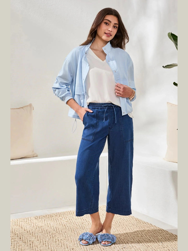 Audrey Wide Crop Jogger - SeaHaven