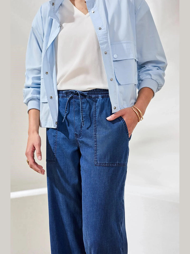 Audrey Wide Crop Jogger - SeaHaven