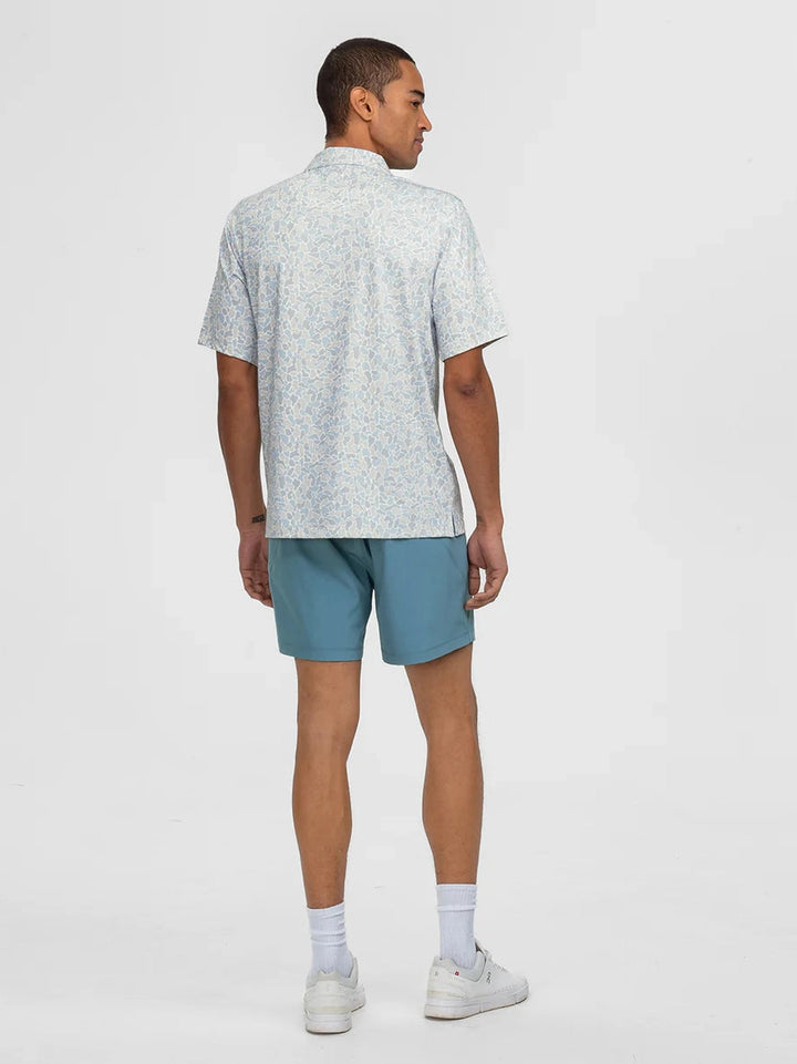 Hunters Hideaway Printed Polo - Pale Drift