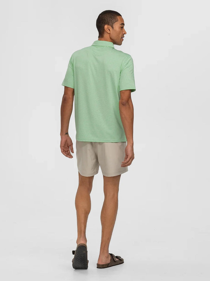 Heather Madison Stripe Polo - Fairway