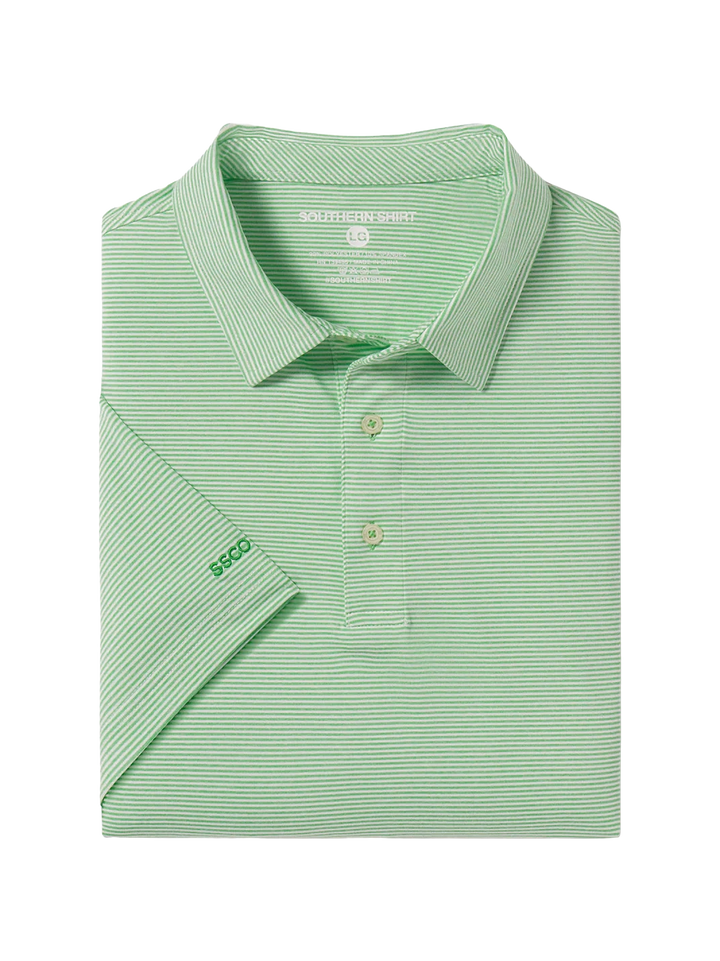 Heather Madison Stripe Polo - Fairway