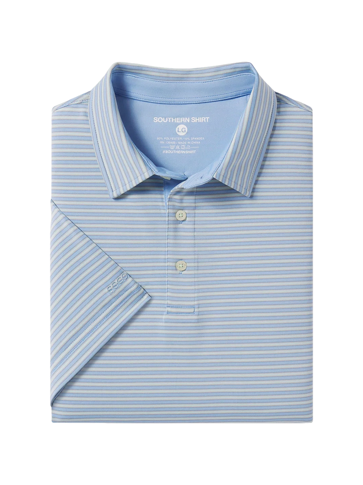 Scoreboard Stripe Polo - Tidewater