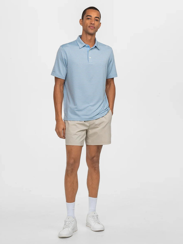 Scoreboard Stripe Polo - Tidewater