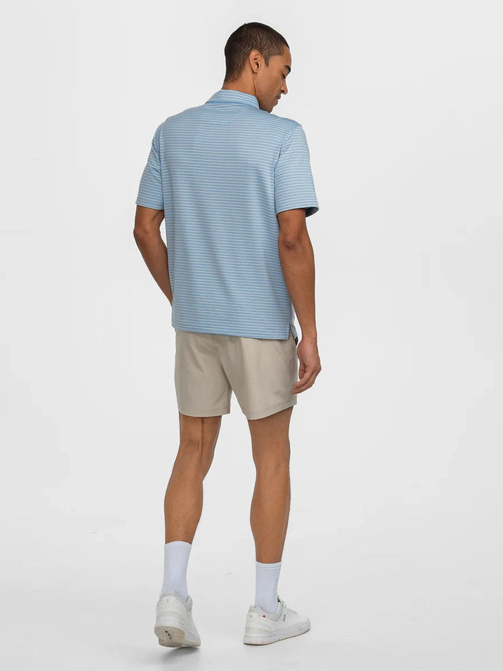 Scoreboard Stripe Polo - Tidewater