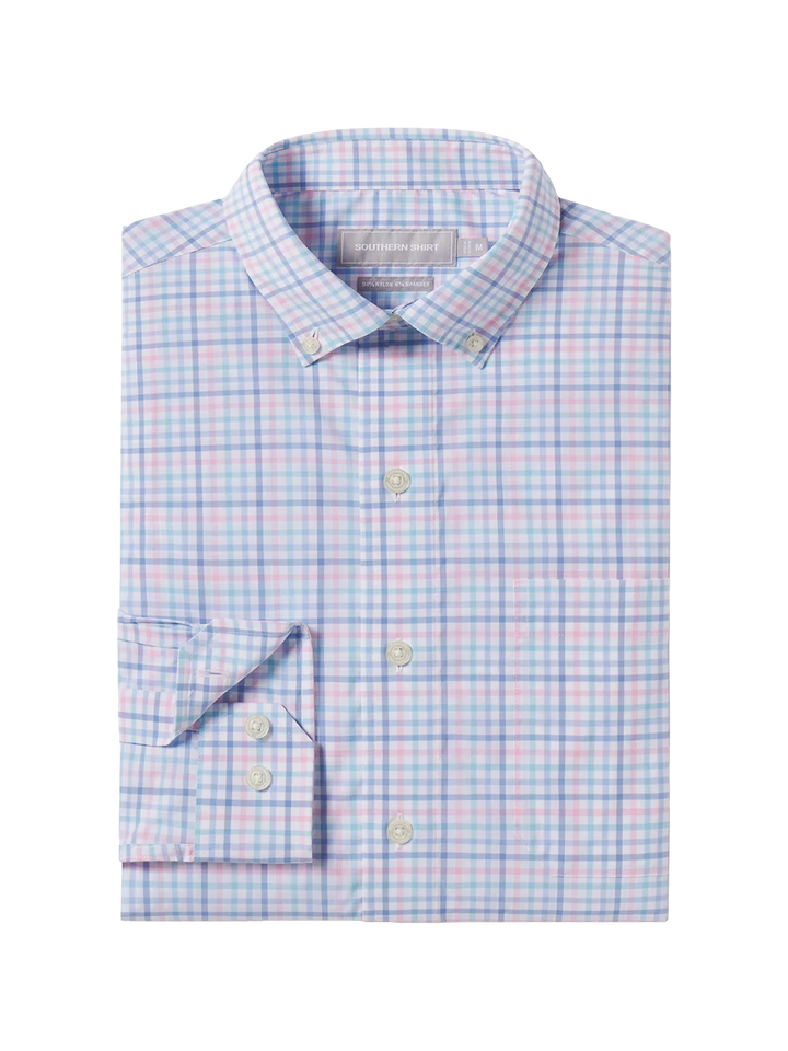 Samford Check LS - Hydrangea