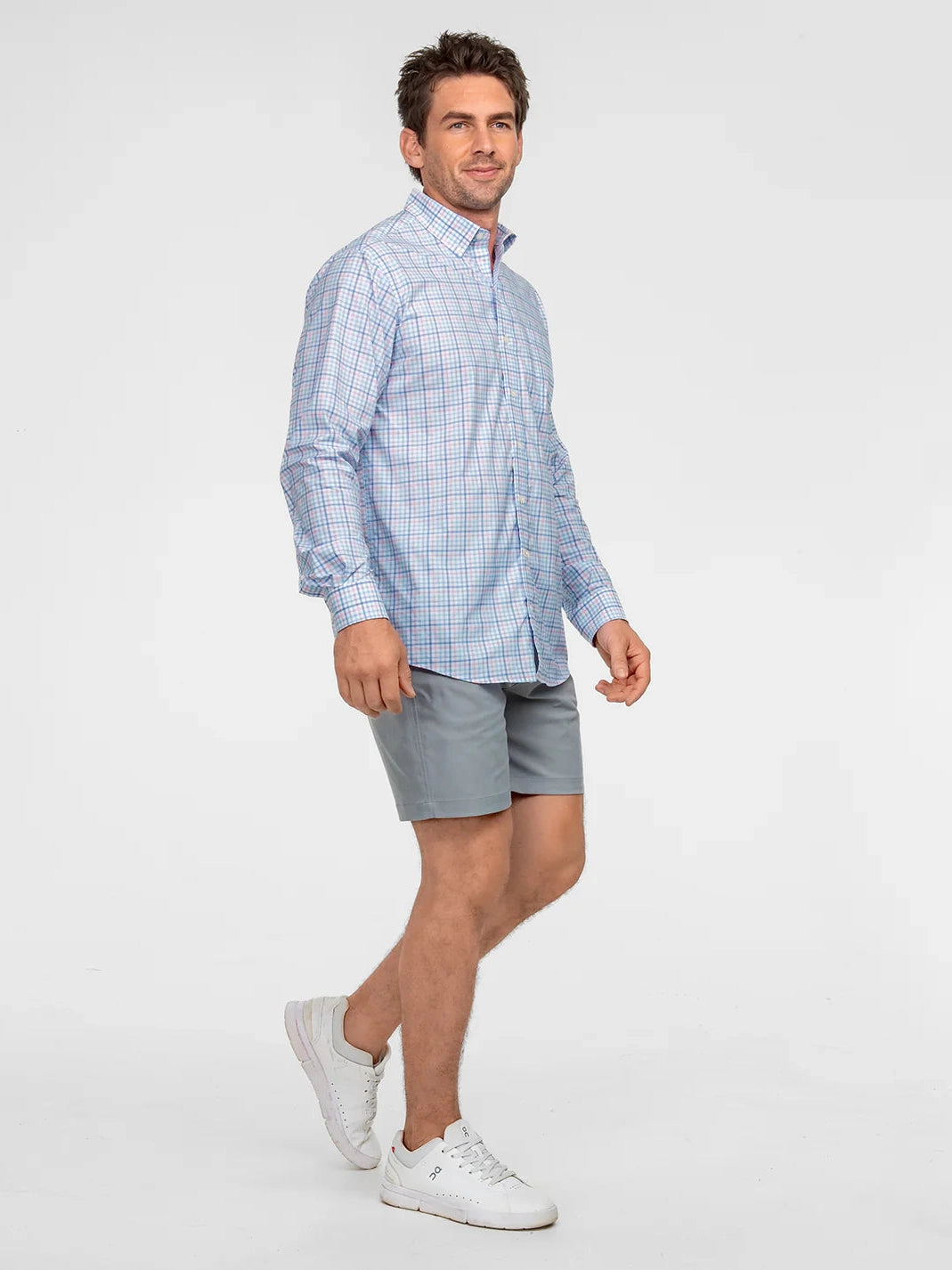 Samford Check LS - Hydrangea