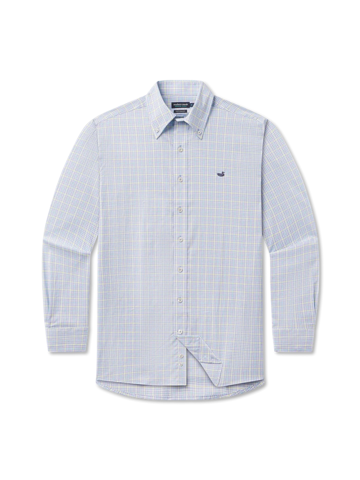 Dyer Performance Gingham Dress Shirt - Lilac, Lime & Teal