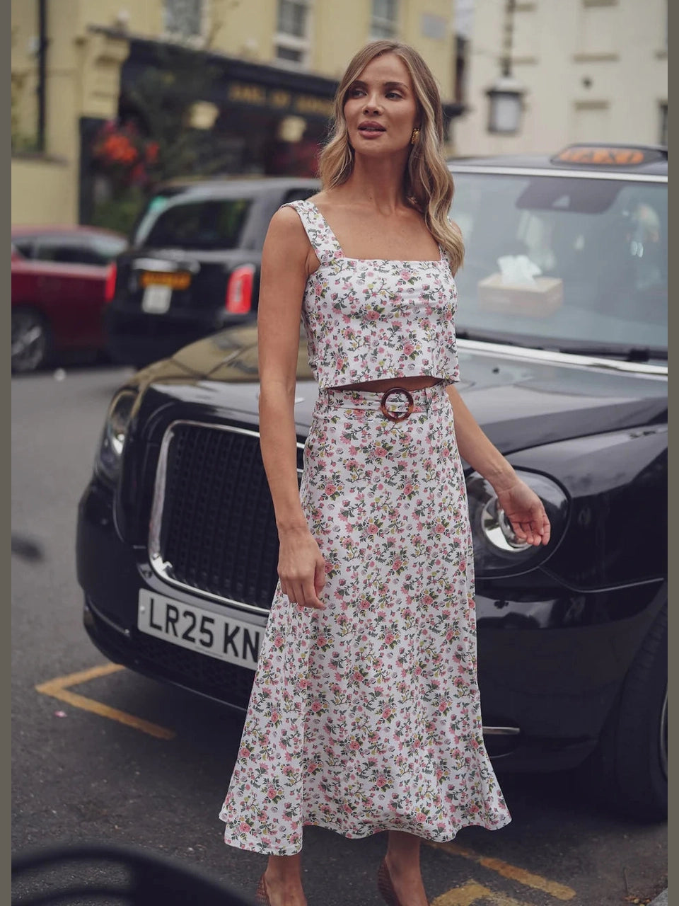 Bennett Skirt - Chantilly Garden