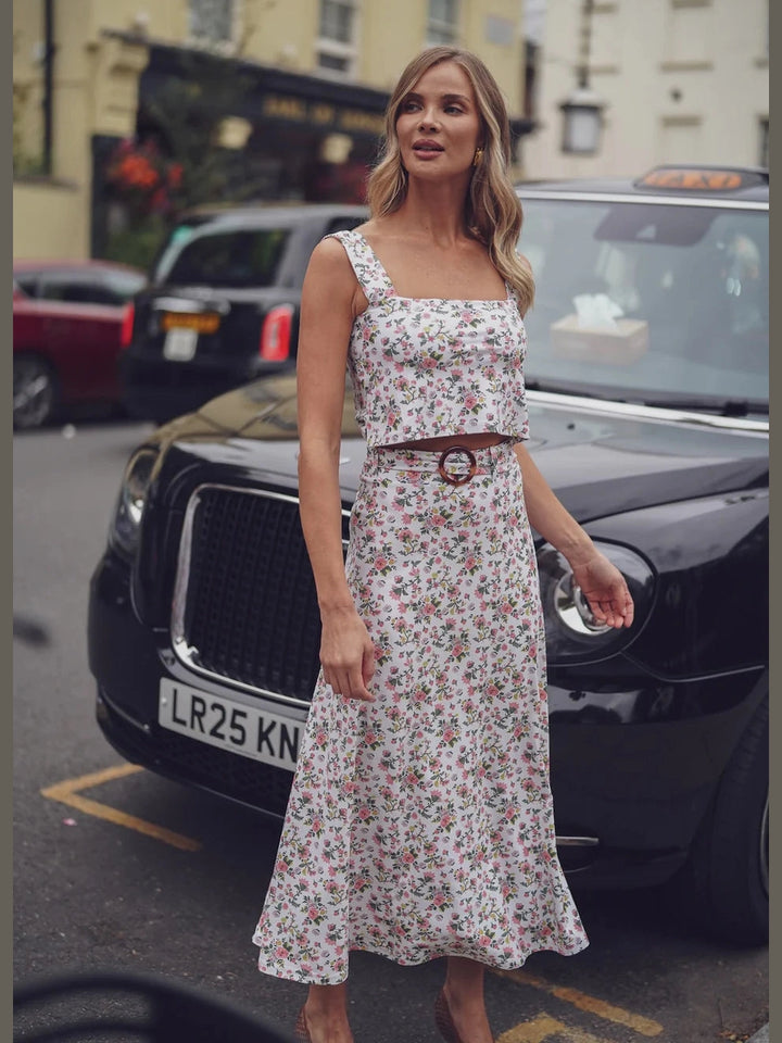 Bennett Skirt - Chantilly Garden