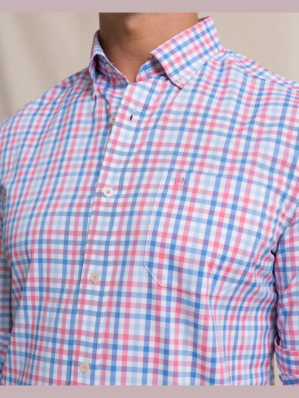 Palm Valley Coastal Breeze Sport Shirt - Island Pink