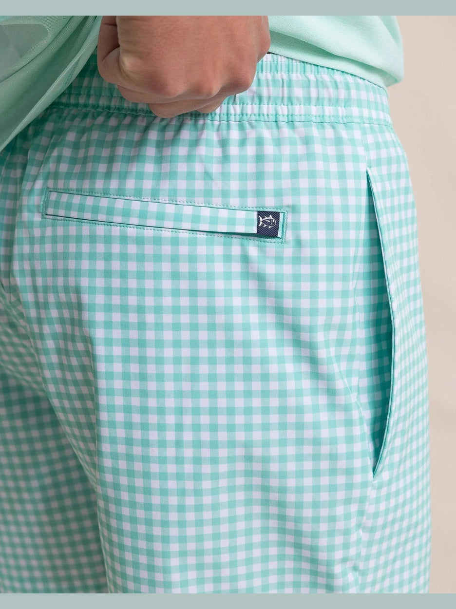 Pelican Bay Gingham Maritime Swim Trunk - Florida Keys