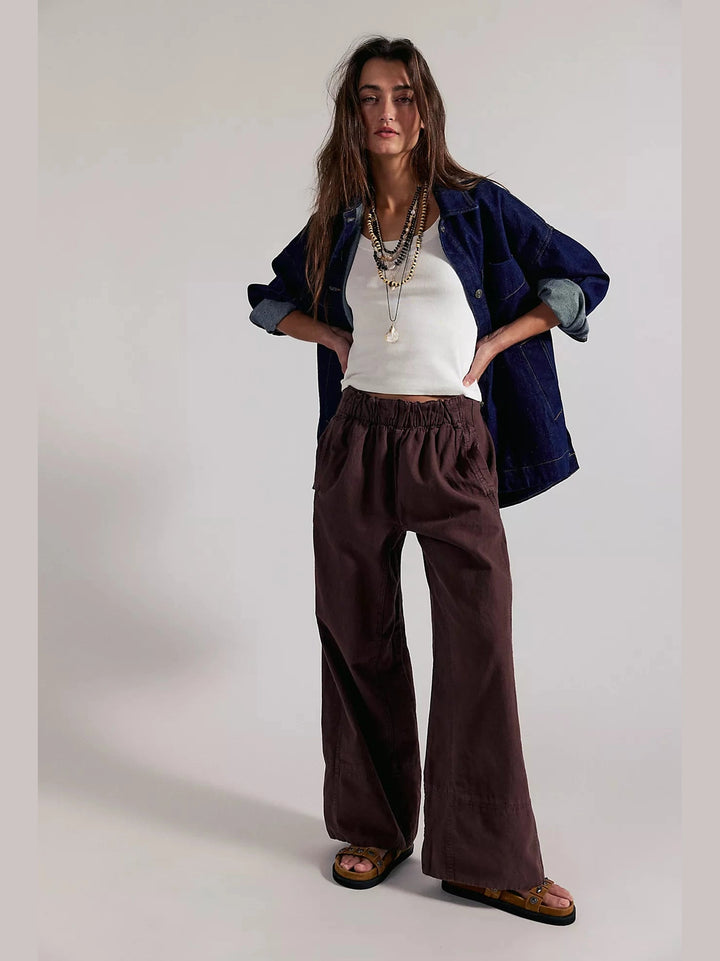 Days End Linen Pull-On Pants