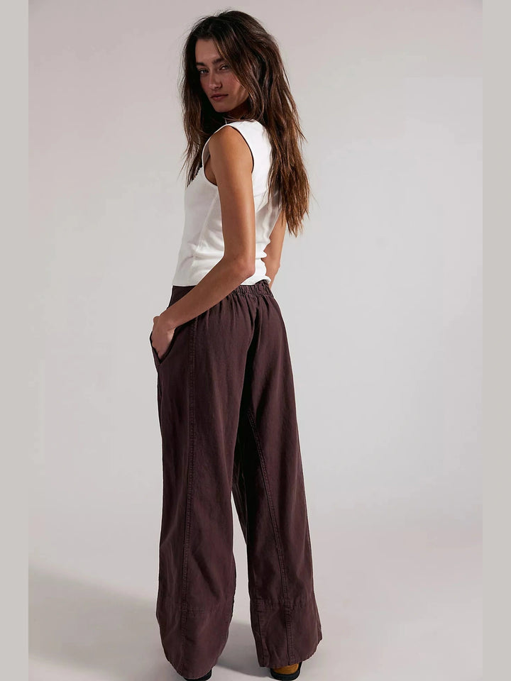 Days End Linen Pull-On Pants