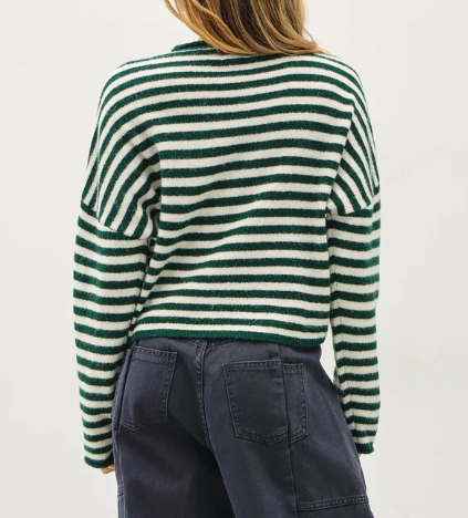 Piper Cardigan Forest Striped