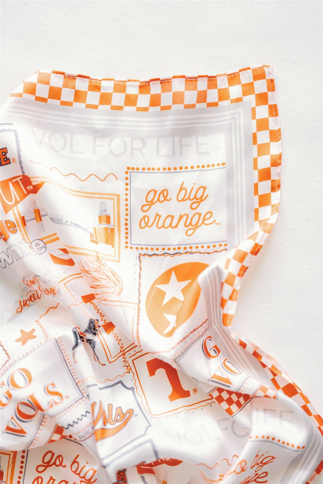 Hand-drawn Tennessee Silk Scarf