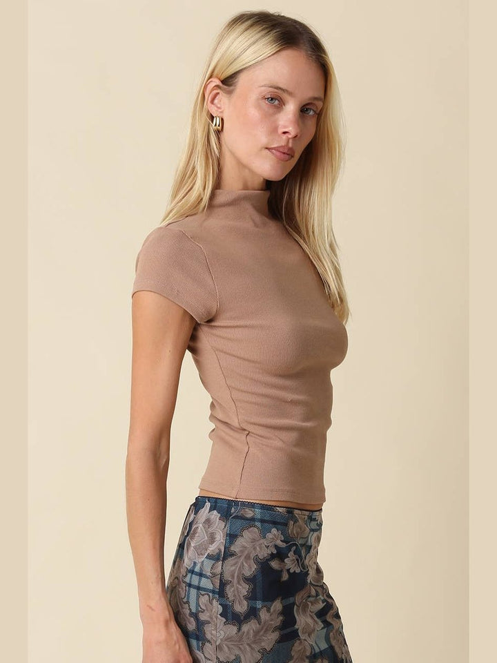 Anora Neck Knit Top