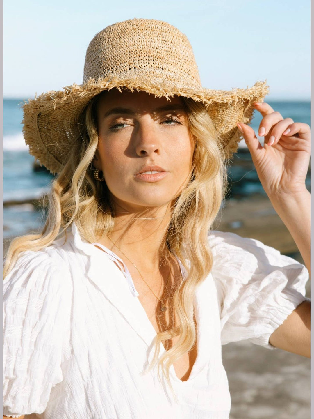 August- Raffia Bucket Hat