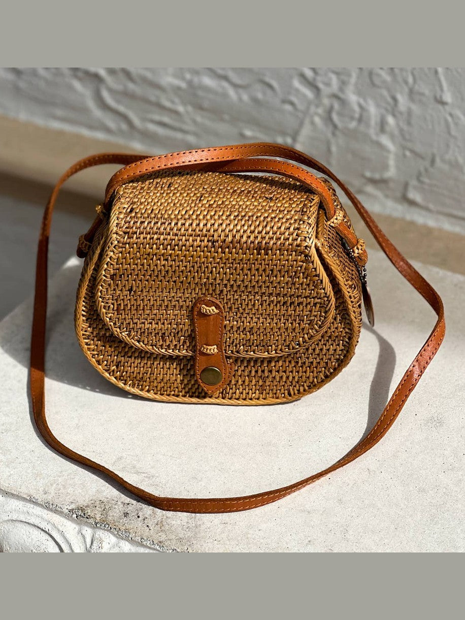Ata Vine Saddle Bag Crossbody Bag