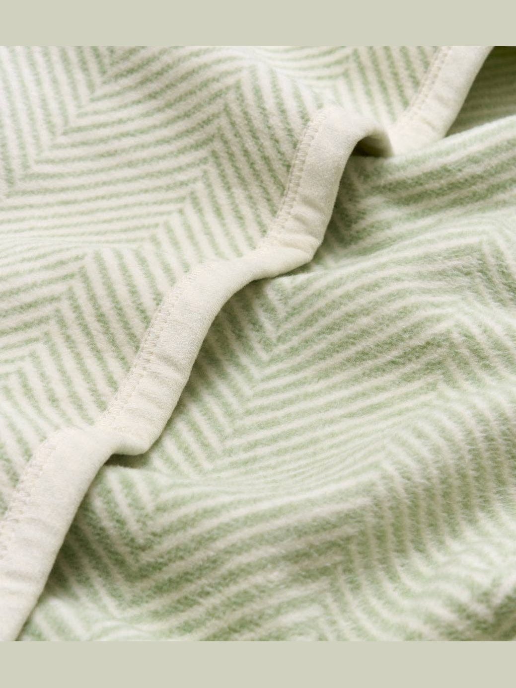 Harborview Herringbone Sprout Green Mini Blanket
