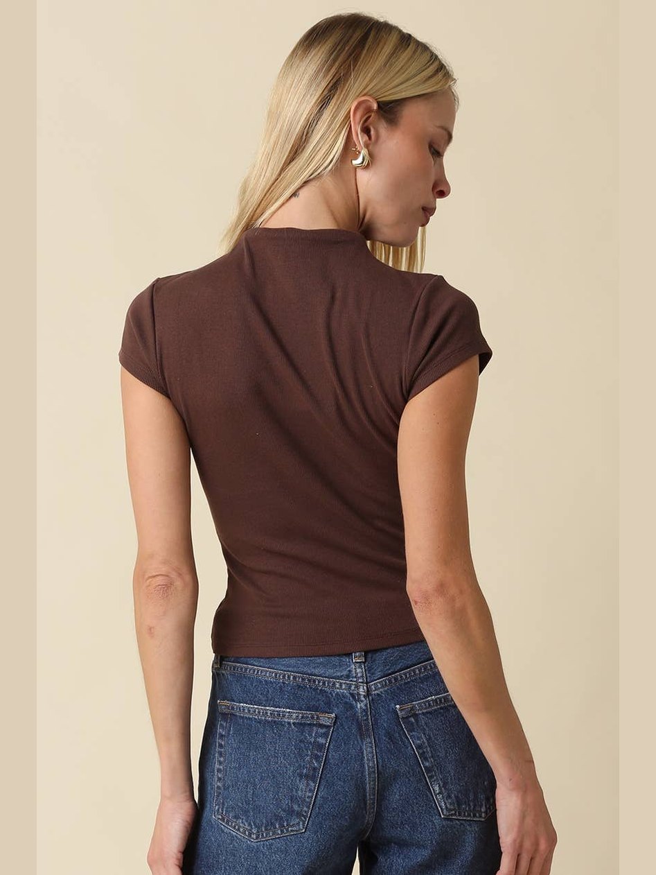 Anora Neck Knit Top