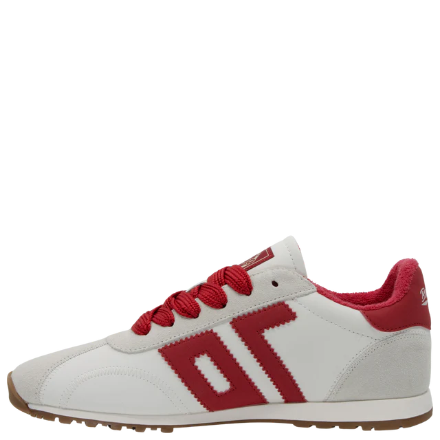Asan in Red Sneakers