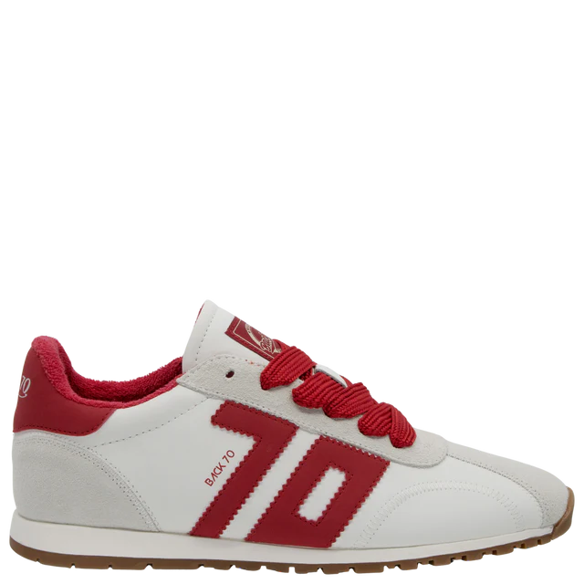 Asan in Red Sneakers