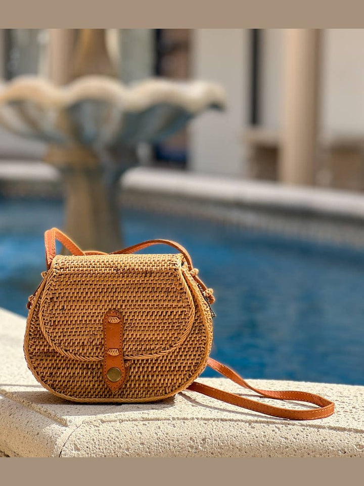 Ata Vine Saddle Bag Crossbody Bag