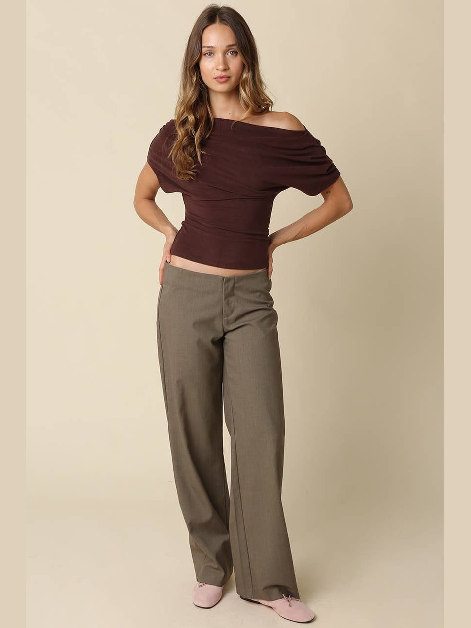 Carina Draped One Shoulder Top