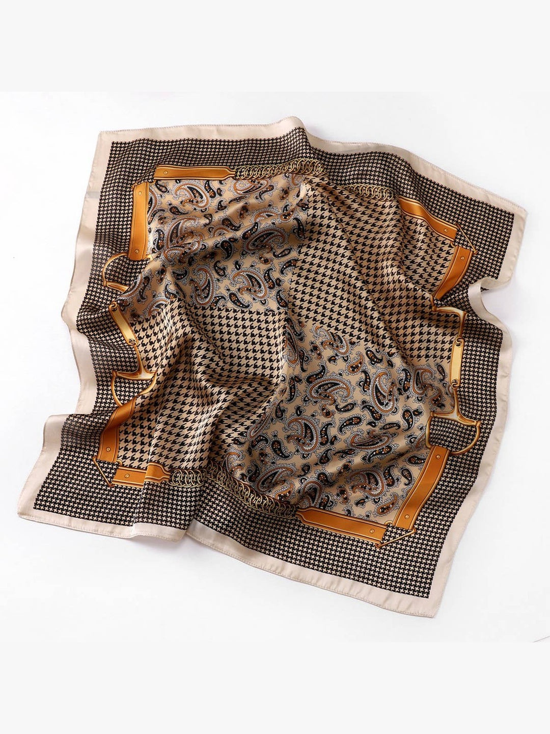 Designer-Inspired Square Silk Scarf