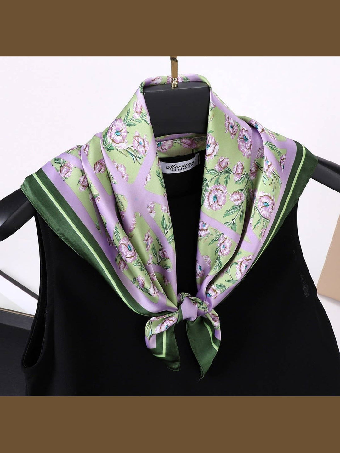 Designer-Inspired Square Silk Scarf
