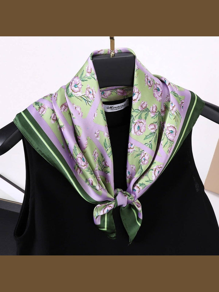 Designer-Inspired Square Silk Scarf