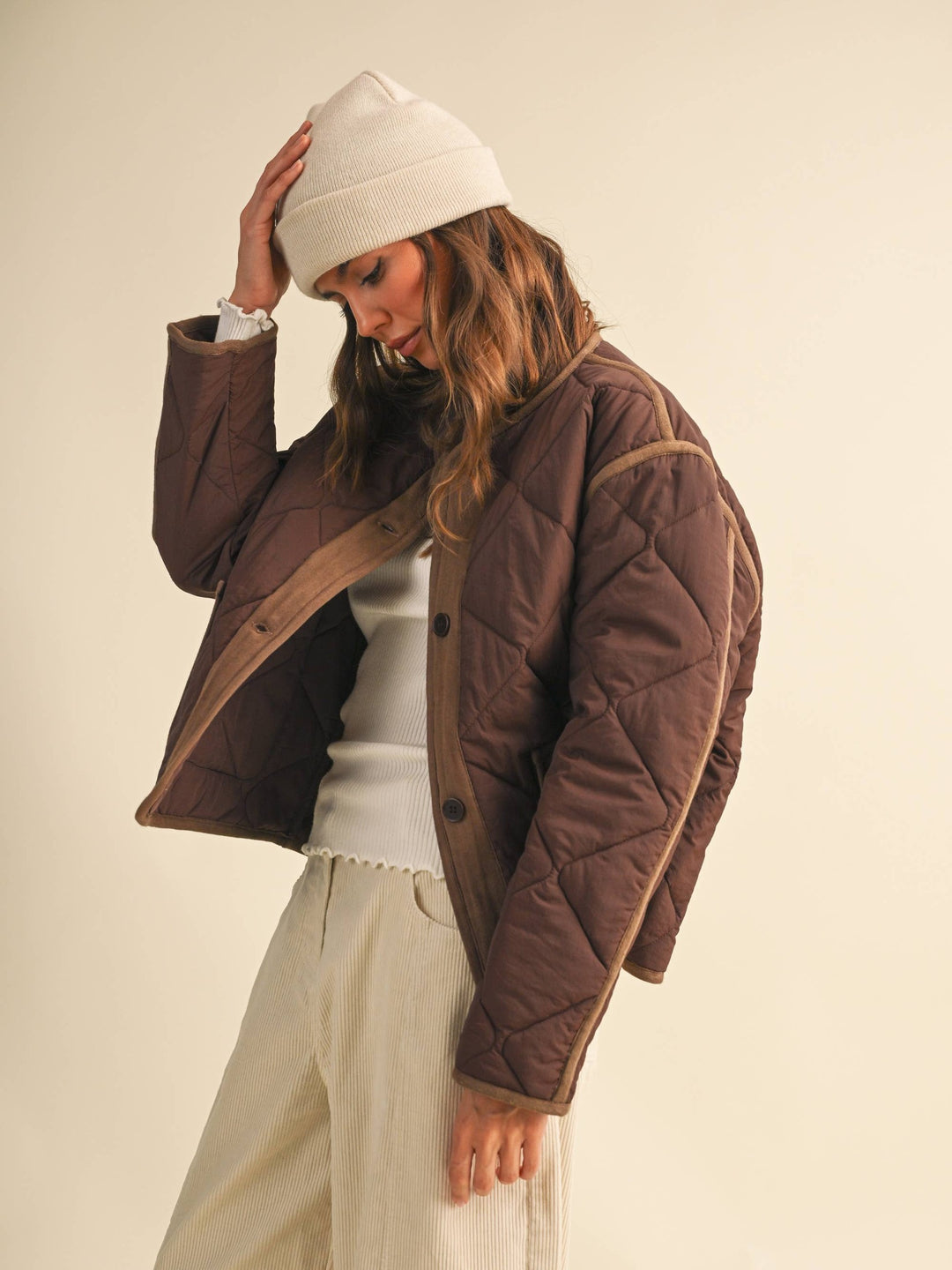 Chocolate Quilted Barn Jacket