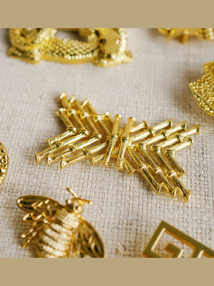 Garland Crisscross Bamboo Interchangeable Belt Buckle